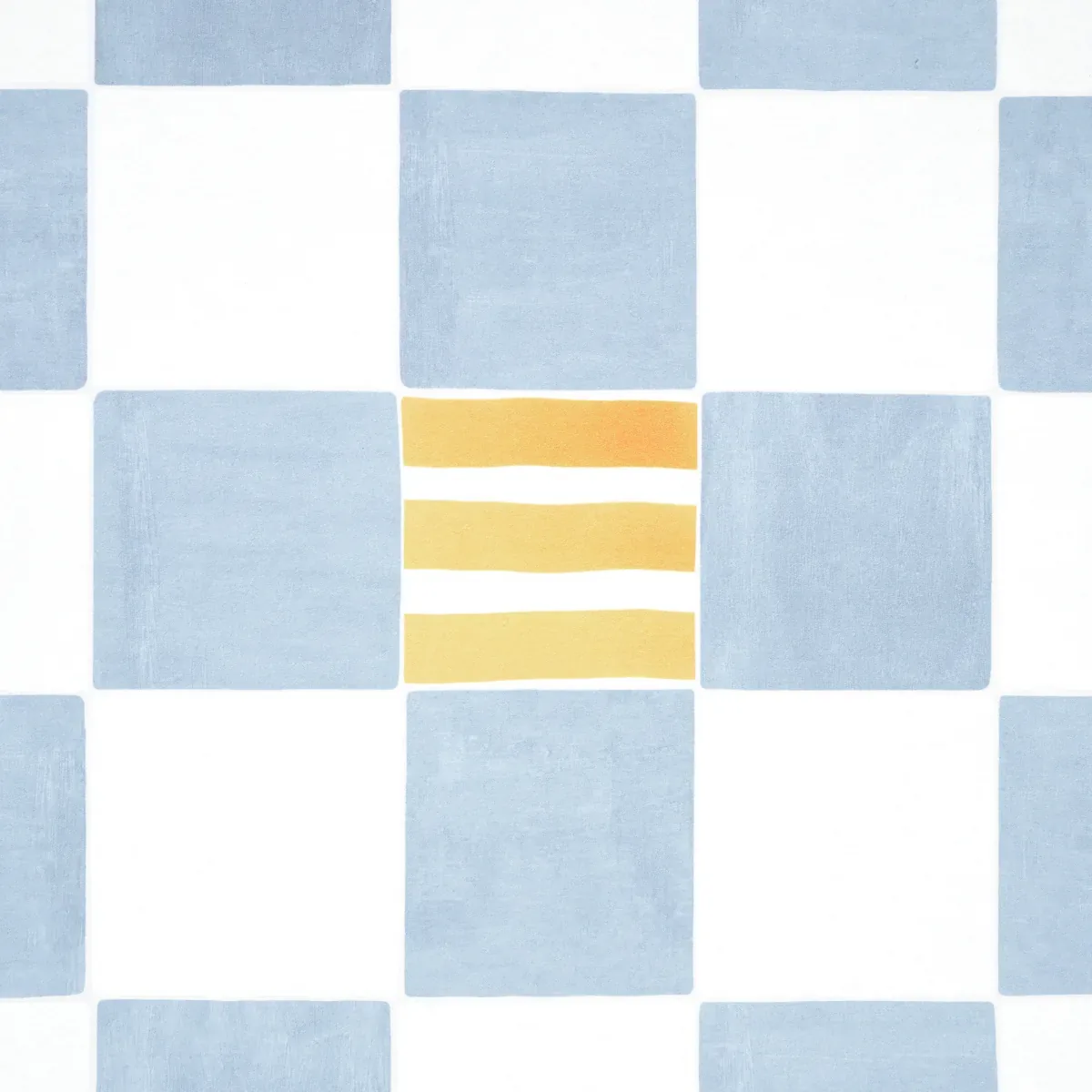 GAMBIT PANEL SAND & SOFT BLUE Schumacher Wallpaper wallpaper - SKU 5014264