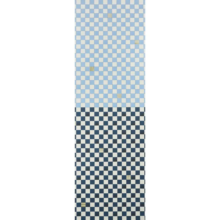 Schumacher Gambit Panel wallpaper, color SKY & DEEP NAVY, SKU 5014261
