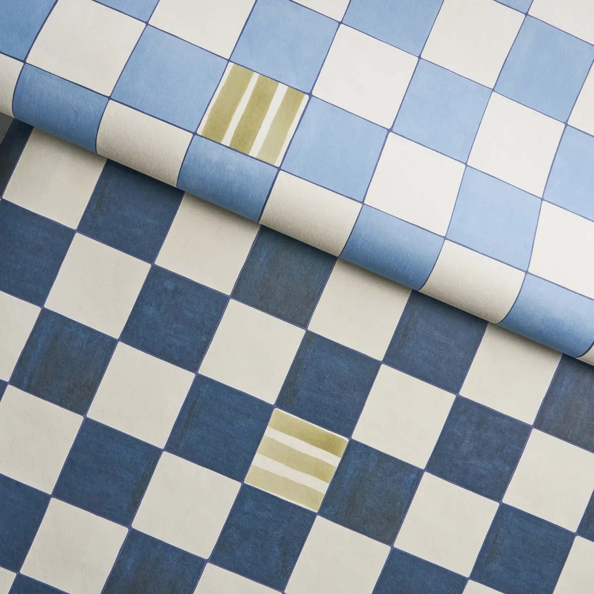Gambit Panel SKY & DEEP NAVY Schumacher Wallpaper wallpaper - SKU 5014261
