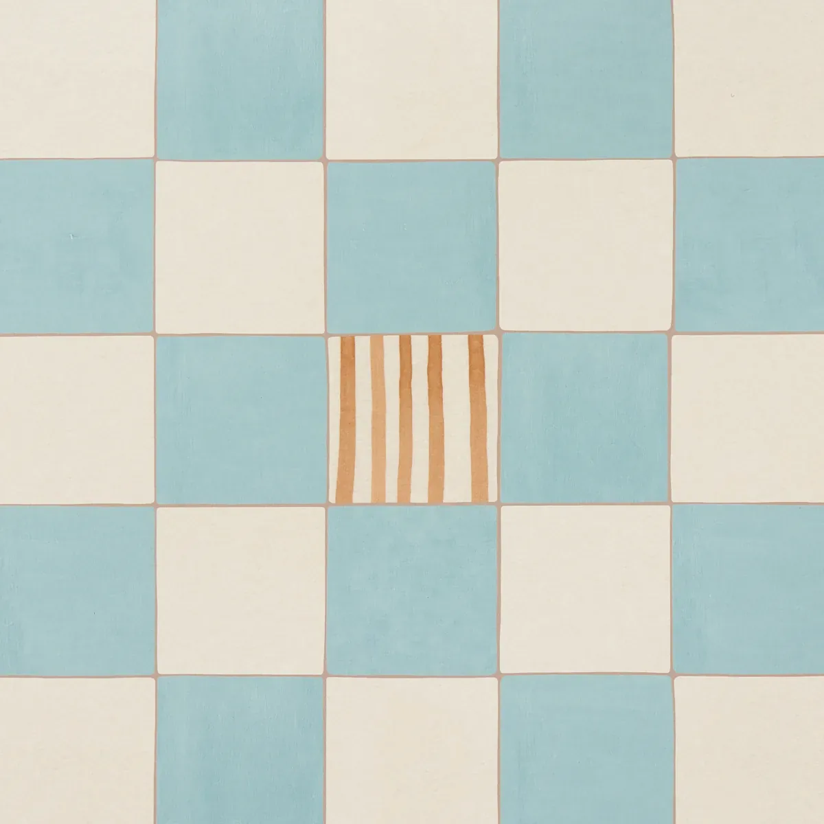 Gambit Panel - TEAL & EARTHY BROWN Schumacher Wallpaper | Wa Gambit Panel TEAL & EARTHY BROWN Schumacher Wallpaper wallpaper - SKU 5014260