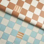 Gambit Panel - TEAL & EARTHY BROWN Schumacher Wallpaper | Wa Gambit Panel TEAL & EARTHY BROWN Schumacher Wallpaper wallpaper - SKU 5014260