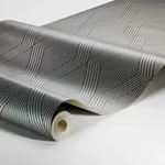 GARBO - SLATE AND GOLD Schumacher Wallpaper | Wallpaper Twin GARBO SLATE AND GOLD Schumacher Wallpaper wallpaper - SKU 2013