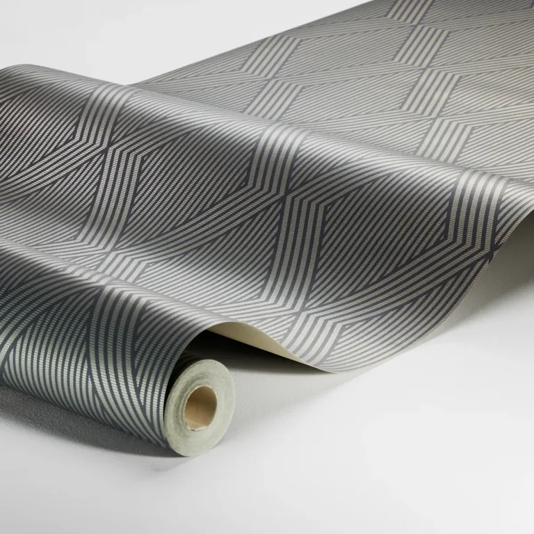 Schumacher GARBO wallpaper, color SLATE AND GOLD, SKU 2013