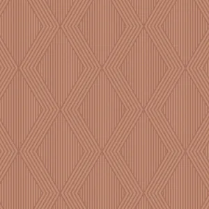 Schumacher GARBO wallpaper, color TERRACOTTA AND GOLD, SKU 2014