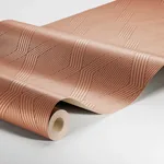 GARBO TERRACOTTA AND GOLD Schumacher Wallpaper wallpaper - SKU 2014