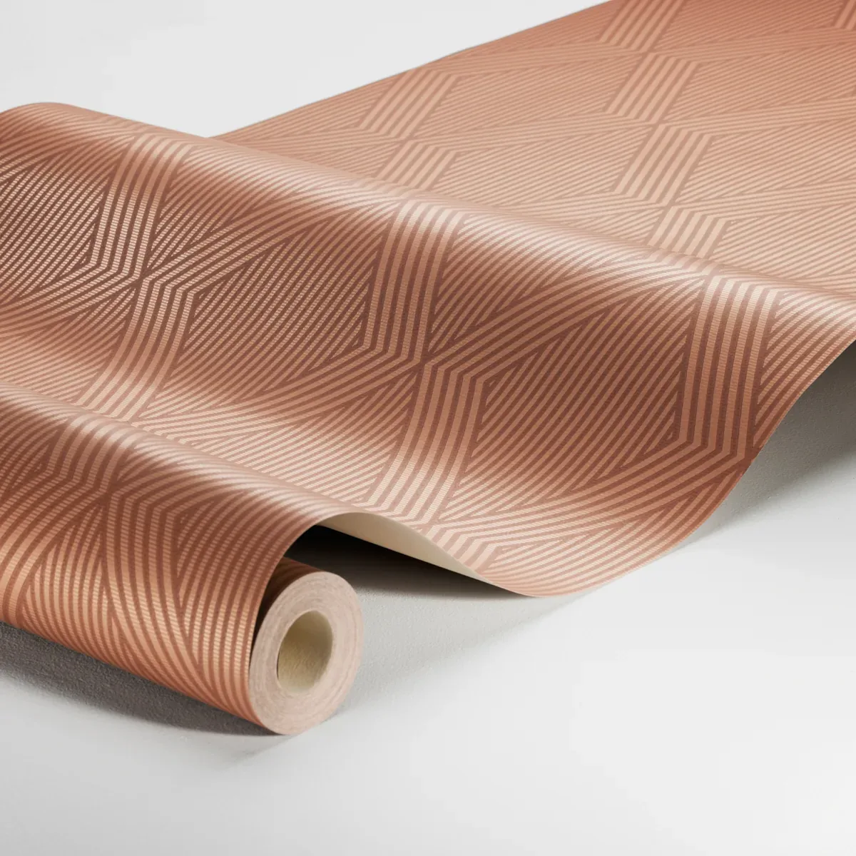 GARBO TERRACOTTA AND GOLD Schumacher Wallpaper wallpaper - SKU 2014