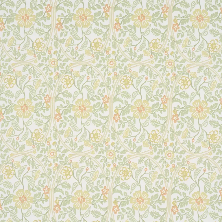 Schumacher GARDEN GUILD wallpaper, color MARIGOLD, SKU 5016271