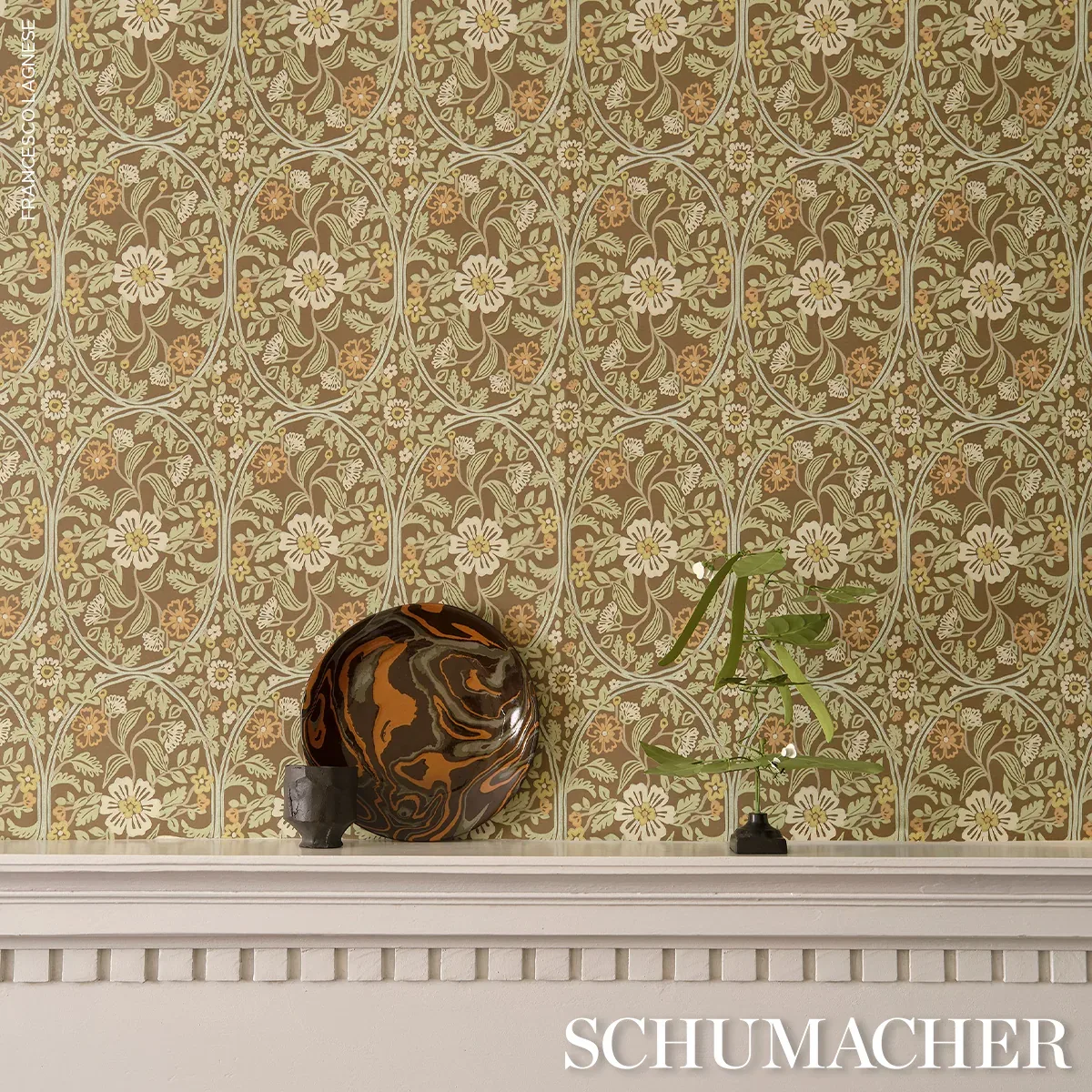 GARDEN GUILD SAGE Schumacher Wallpaper wallpaper - SKU 5016272