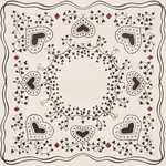 GARDEN OF HEARTS BLACK & IVORY Schumacher Wallpaper wallpaper - SKU 5017860