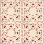 GARDEN OF HEARTS RED Schumacher Wallpaper wallpaper - SKU 5017861