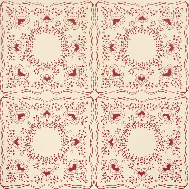 Schumacher GARDEN OF HEARTS wallpaper