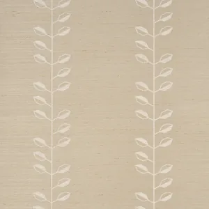 Schumacher GEO LEAF SISAL wallpaper