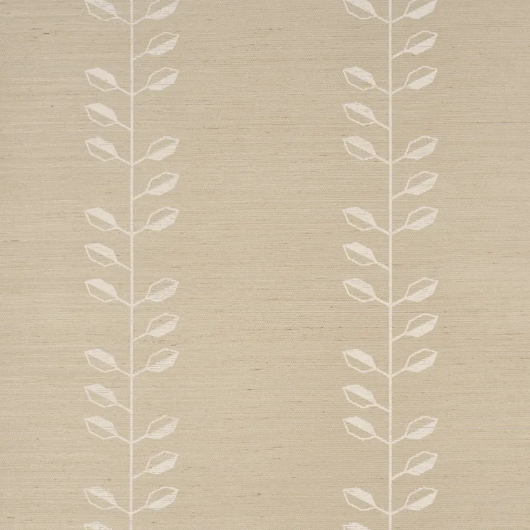 Schumacher GEO LEAF SISAL wallpaper