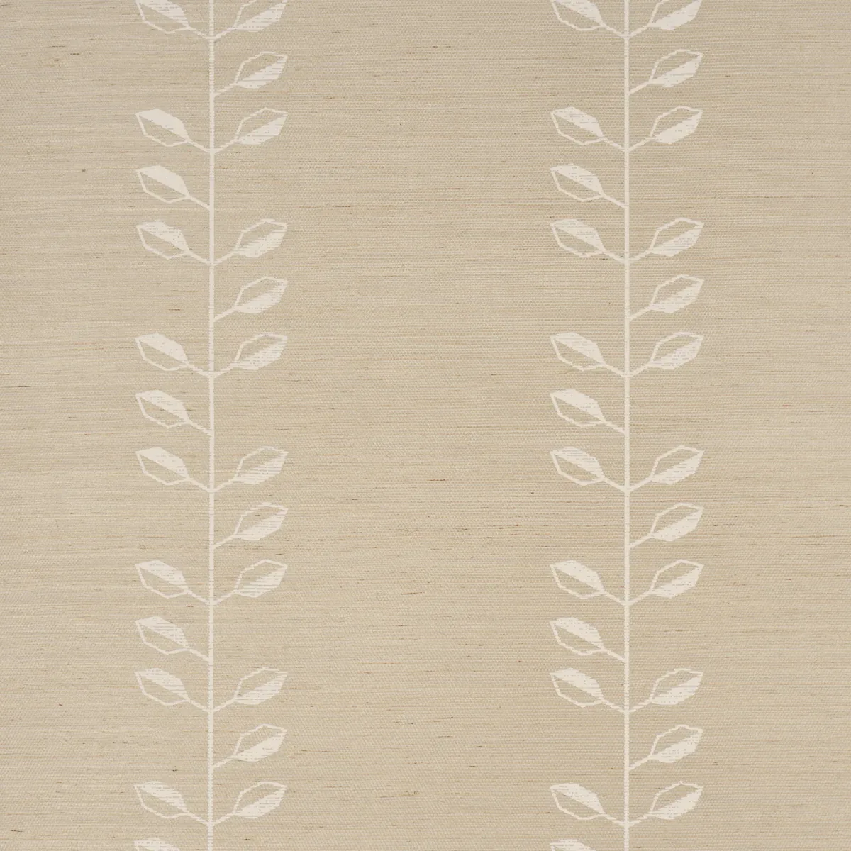GEO LEAF SISAL BONE & WHITE Schumacher Wallpaper wallpaper - SKU 5016700