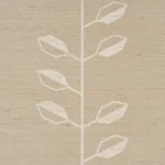GEO LEAF SISAL BONE & WHITE Schumacher Wallpaper wallpaper - SKU 5016700