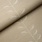 GEO LEAF SISAL BONE & WHITE Schumacher Wallpaper wallpaper - SKU 5016700