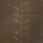 GEO LEAF SISAL METALLIC GOLD & SEPIA Schumacher Wallpaper wallpaper - SKU 5016701