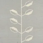 GEO LEAF SISAL MINERAL & IVORY Schumacher Wallpaper wallpaper - SKU 5016702