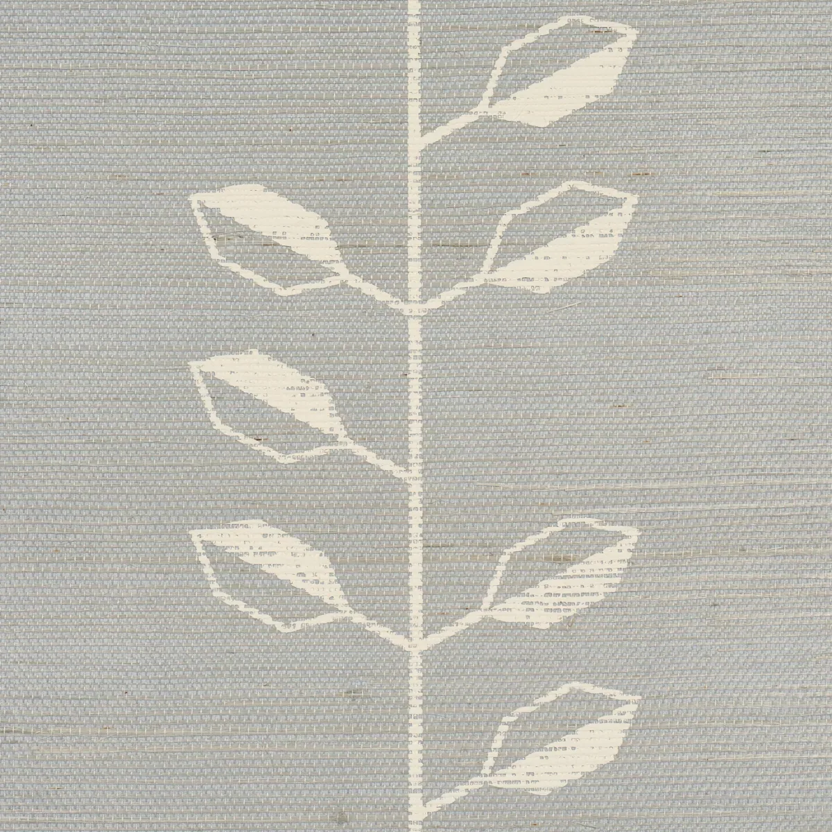 GEO LEAF SISAL MINERAL & IVORY Schumacher Wallpaper wallpaper - SKU 5016702