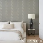 GEO LEAF SISAL MINERAL & IVORY Schumacher Wallpaper wallpaper - SKU 5016702