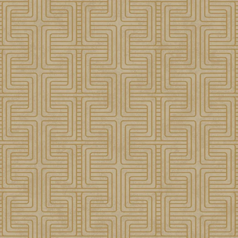 Schumacher GEO TRIBE wallpaper, color GOLD, SKU 6481