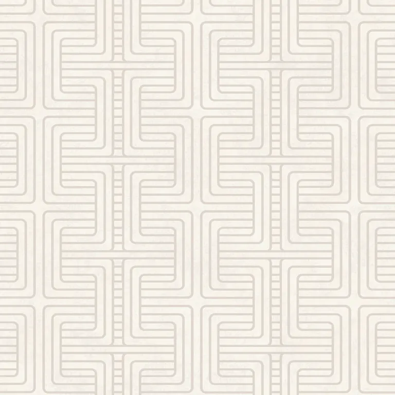 Schumacher GEO TRIBE wallpaper, color PEARL, SKU 6480