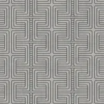 GEO TRIBE PEWTER Schumacher Wallpaper wallpaper - SKU 6478