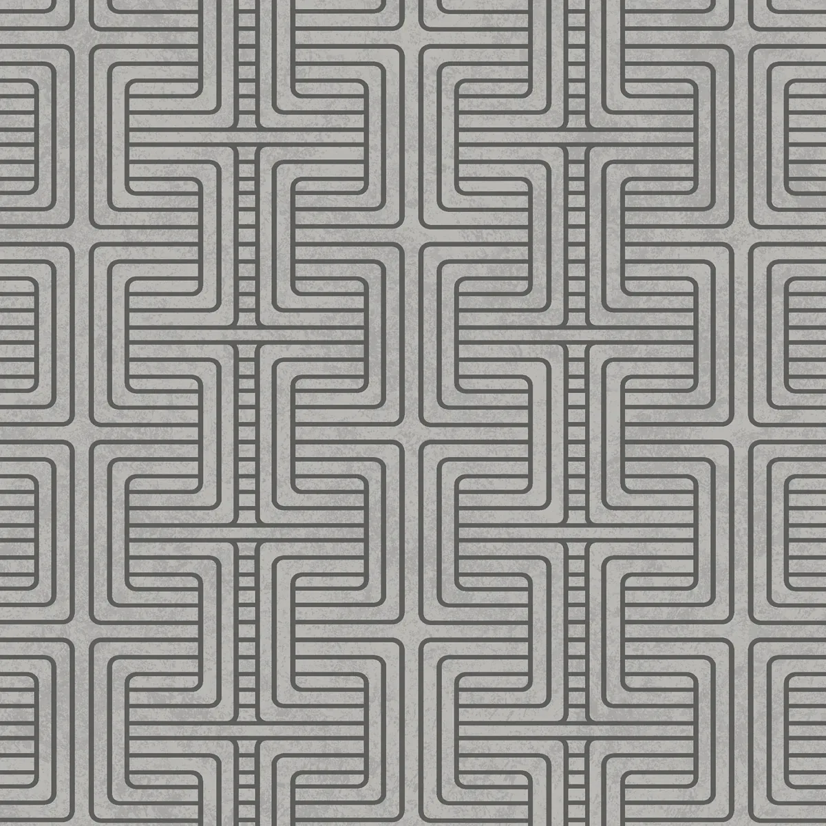 GEO TRIBE PEWTER Schumacher Wallpaper wallpaper - SKU 6478