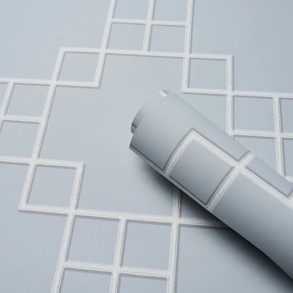 GEORGETTE TRELLIS LIGHT BLUE Schumacher Wallpaper wallpaper - SKU 5016501