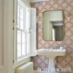 GEORGETTE TRELLIS - RED Schumacher Wallpaper | Wallpaper Twi GEORGETTE TRELLIS RED Schumacher Wallpaper wallpaper - SKU 5016502