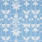 GEORGIA WILDFLOWERS BLUE Schumacher Wallpaper wallpaper - SKU 5014820
