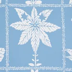 GEORGIA WILDFLOWERS BLUE Schumacher Wallpaper wallpaper - SKU 5014820