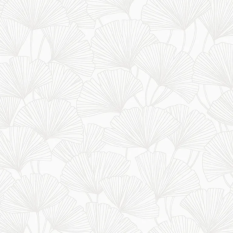 Schumacher GINKGO wallpaper, color PEARL, SKU 7264