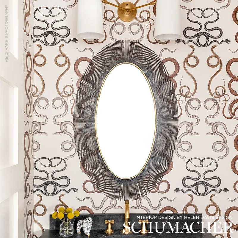 GIOVE AGATE & ONYX Schumacher Wallpaper wallpaper - SKU 5009462