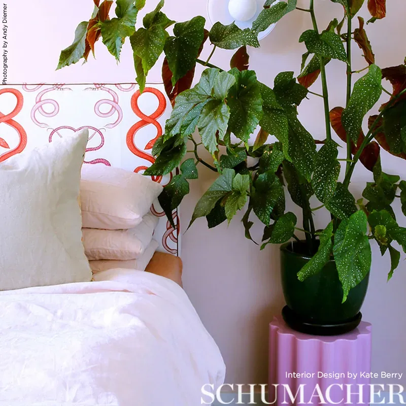 GIOVE RUBY & GARNET Schumacher Wallpaper wallpaper - SKU 5009461