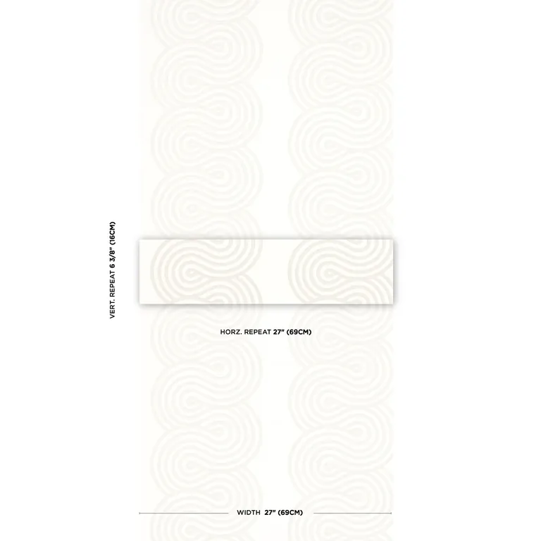 Schumacher GIRALDI wallpaper, color PUMICE, SKU 5014790