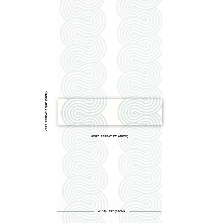 Schumacher GIRALDI wallpaper, color SKY, SKU 5014791