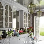 GLASS PANELING SILVER Schumacher Wallpaper wallpaper - SKU 5007760