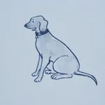 GOOD DOGS EVERYWHERE - SKY & NAVY BLUE Schumacher Wallpaper GOOD DOGS EVERYWHERE SKY & NAVY BLUE Schumacher Wallpaper wallpaper - SKU 5016132