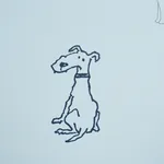 GOOD DOGS EVERYWHERE - SKY & NAVY BLUE Schumacher Wallpaper GOOD DOGS EVERYWHERE SKY & NAVY BLUE Schumacher Wallpaper wallpaper - SKU 5016302