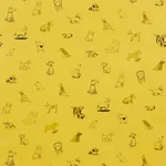 GOOD DOGS EVERYWHERE - TAXI-CAB YELLOW Schumacher Wallpaper GOOD DOGS EVERYWHERE TAXI-CAB YELLOW Schumacher Wallpaper wallpaper - SKU 5016131
