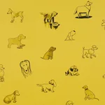 GOOD DOGS EVERYWHERE - TAXI-CAB YELLOW Schumacher Wallpaper GOOD DOGS EVERYWHERE TAXI-CAB YELLOW Schumacher Wallpaper wallpaper - SKU 5016131