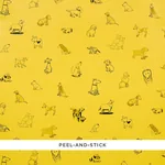 GOOD DOGS EVERYWHERE - TAXI-CAB YELLOW Schumacher Wallpaper GOOD DOGS EVERYWHERE TAXI-CAB YELLOW Schumacher Wallpaper wallpaper - SKU 5016301