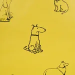 GOOD DOGS EVERYWHERE - TAXI-CAB YELLOW Schumacher Wallpaper GOOD DOGS EVERYWHERE TAXI-CAB YELLOW Schumacher Wallpaper wallpaper - SKU 5016301
