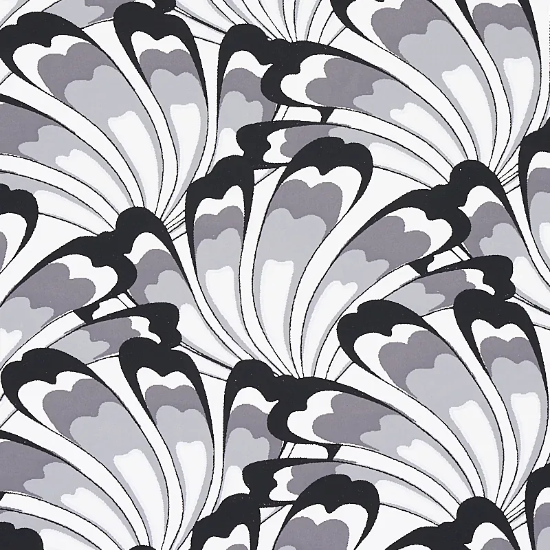 GOTHAM SWING CHARCOAL Schumacher Wallpaper wallpaper - SKU 5012530