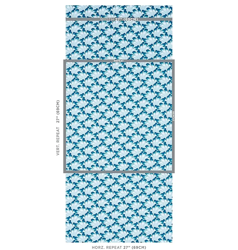 GOTHAM SWING ROYAL Schumacher Wallpaper wallpaper - SKU 5012532
