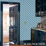GOTHAM SWING ROYAL Schumacher Wallpaper wallpaper - SKU 5012532