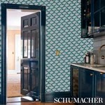 GOTHAM SWING SAGE Schumacher Wallpaper wallpaper - SKU 5012531