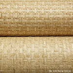 GOZA WEAVE - WHEAT Schumacher Wallpaper | Wallpaper Twins GOZA WEAVE WHEAT Schumacher Wallpaper wallpaper - SKU 5002990