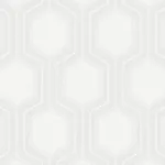 GRAPHIC HEXAGON - BONE Schumacher Wallpaper | Wallpaper Twin GRAPHIC HEXAGON BONE Schumacher Wallpaper wallpaper - SKU 9305